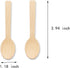 200 Pcs Mini Wooden Spoons, 4 Inch Disposable Wooden Dessert Spoons, Biodegradable Compostable Birchwood