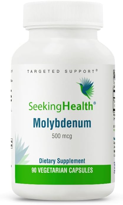 Seeking Health Molybdenum - 90 Capsules, Supplement with Molybdenum Glycinate Chelate for Cellular Health