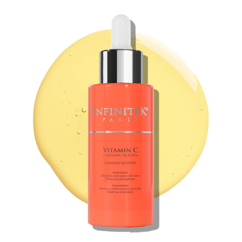 Infinitek Paris Vitamin C Face Serum, Hydrating Brightening Antioxidant Skincare with Hyaluronic Acid