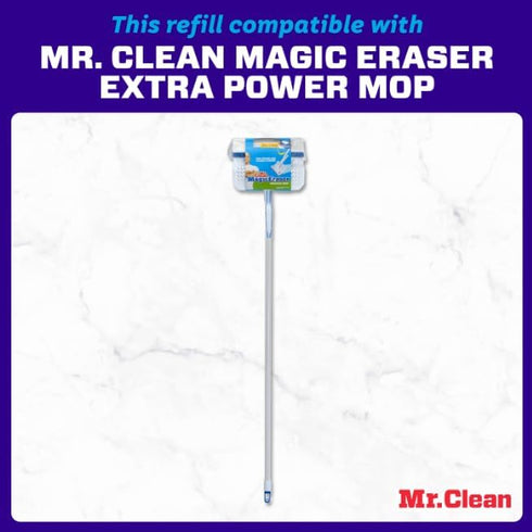 Mr. Clean Extra Power Floor Mop Refill Head - White/Blue