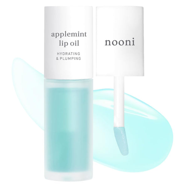 NOONI Korean Lip Oil - Applemint, Long-Lasting, Moisturizing, Hydrating, 0.12 FL Oz