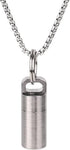SW633 Micro Titanium Portable Pill Case Keychain, Waterproof Mini Pill Holder for Outdoor Travel Camping