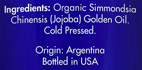 Organic Jojoba Oil by Zongle, 4 OZ – 100% Pure USDA Certified, Therapeutic Grade