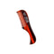 ZEUS Handmade Saw-Cut Mustache Comb, Durable Cellulose Pocket Comb & Beard Comb for Mustache and Beard (Single