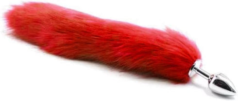 Ooiixx Sexy Fox Tail Cosplay Anal Plug Anal Butt Plug Adult Sex Toys for Women Men Couple Stainless Steel Anal Plug
