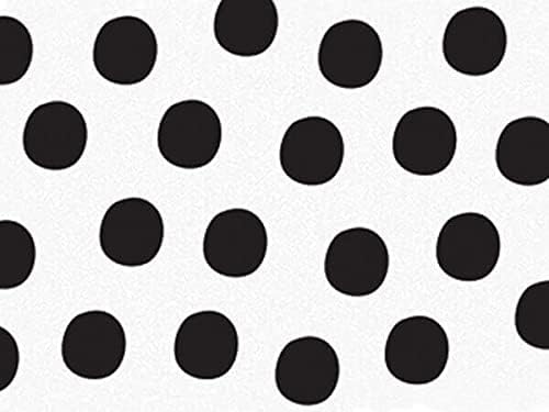 Black and White Polka Dot Tissue Paper, 20 Inch x 30 Inch, 48 Sheets Premium Paper