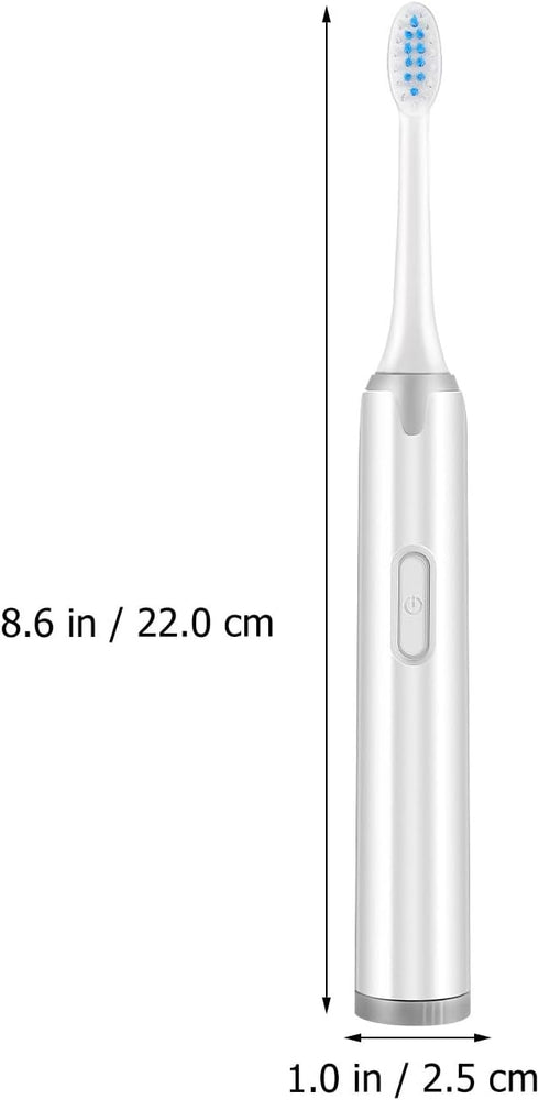 Ipetboom 5 Waterproof Sonic Electric Toothbrush for Adults with Soft Bristles Brush Heads Battery Powered