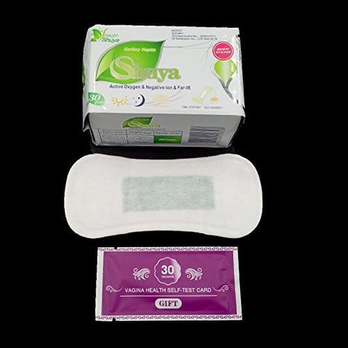 SHUYA Packaging Scented-68Count (Pack 5) Patented Anion Regular&Overnight Pads and Panty Liners Combination Suit