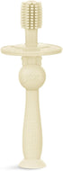haakaa Infant Toothbrush, Easy to Hold 360° Baby Toothbrush for 6month+ Infants, 1pc (Cream)