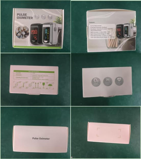 SpO2 SpO2/Heart Pulse Oximeter Fingertip Oxygen Monitor Fingertip Pulse Ox Heart Rate and Finger Pulse Oximeter
