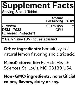 BioGaia Probiotic Chewable Tablets, 30 Count - Simple Way to Promote Digestive and Immune Health
