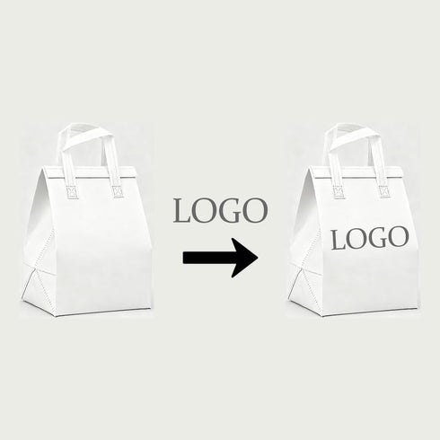 QIUYACARE (50, 9.8Hx8.2Lx4.7W) Customized Insulated Thermal Bag Self-Sealing Disposable Takeaway Bag For Food Delivery