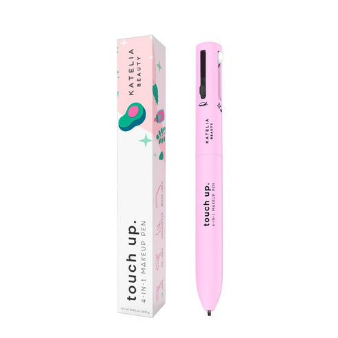 4 in 1 Makeup Pen, Refillable Portable Makeup Set with Colored Eyeliner, Brow & Lip Liner, Highlighter