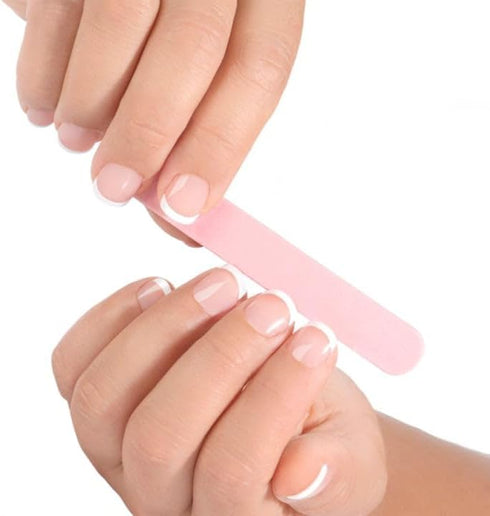 Professional Colorful Mini Finger Nail Files - Washable Emery Boards, 3-1/2 Inches Long, 12 Files Per Pack
