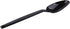 Plastic Disposable Spoons, Individually Packaged, 7-Inch Black Commercial Take Away, 100 PCS