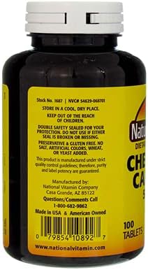 Nature's Blend Calcium Chewable 500 mg, Bavarian Cream, 100 Tabs