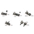 jiuxinyun 80PCS 10 Types AAA Replacement Metal Batteries Spring Contact Plate Silver for Batteries