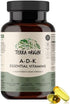 TERRA ORIGIN ADK Essential Vitamins - 60 High Potency Liquid Capsules, Vegan, Non-GMO, Gluten Free, Made in the USA