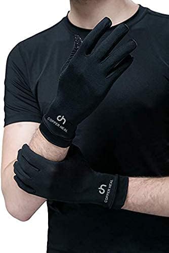 COPPER HEAL Copper Compression Gloves, Pair for Men and Women, Full Finger Compression Gloves