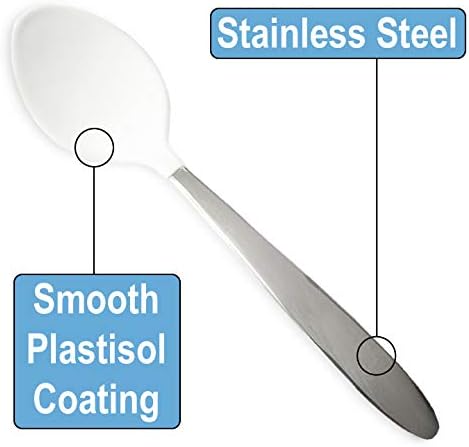Rehabilitation Advantage Tablespoon - White with Plastisol Coating