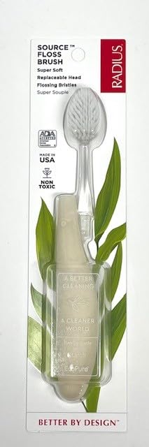Pack 3 RADIUS Toothbrush Source Floss Brush BPA Free & ADA Accepted Improve Gum Health & Reduce Gum Issues - Super Soft