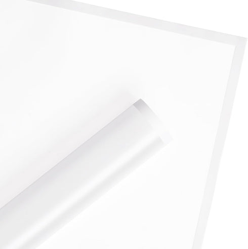 RUSPEPA 20 Sheets Flower Wrapping Paper - White - White Edge Frosted Waterproof Floral Bouquet Packaging for Birthday,