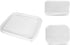 Zippered Hard Pouch, Clear Hard Shell Zipper Case for Small Toiletry Bag, Toys, Building Blocks, and Stationery