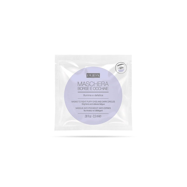 Pupa Milano Face Mask to Fight Puffy Eyes and Dark Circles, Brightens and Refreshes Fatigued Eyes