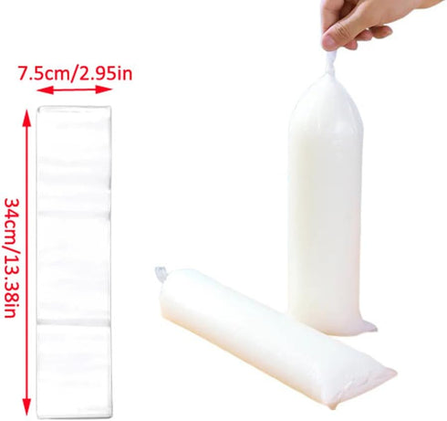 NentMent 200 Pack Packing 8oz Disposable Nut Milk Bag Drink Pouches Juice Pouches Smoothie Pouches Fresh Milk Bags
