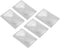 Sluswallow 3X Pocket Magnifier, 5Pcs Portable Fresnel Lens Credit Card Size Magnifying Glass