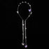 Wedding Butterfly Headband Head Chain, Silver Tassel Hair Hoop Band Decorative Headwear for Women and Girls (02) (01)