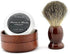 Pure Badger Hair Shaving Brush, Natural Wood Mug Bowl Hand-Made Soap Barber Set