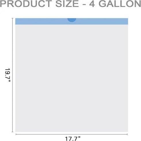 TsuvyXeg 4 60 Count Drawstring Trash Bags Gallon Garbage Rubbish Wastebasket Strong Heavy Duty Bags for Kitchen Bedroom