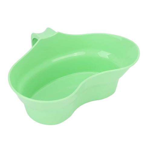 Large Kidney Shaped Oral Care Basin, Portable Toothbrushing Tray with Handle for Bedridden Patients, Elderly, or Sick