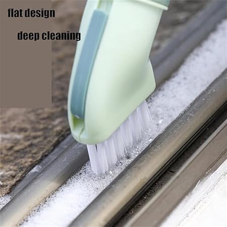Syanus (Green*1) Multi-use Cleaning Brush Can Be Connected to Mineral Water Bottle, Multi-Purpose Bottle Gap Cleaning