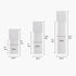 2 Pcs Frosted Plastic Airless Pump Bottles, Refillable Foundation Bottles, Empty Cream Lotion Bottles, Square Essence