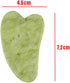 LadyCent Natural Jade Guasha Stone Board Massage, Rose Quartz Guasha Plate Jade Face Massager Scrapers Tools for Face