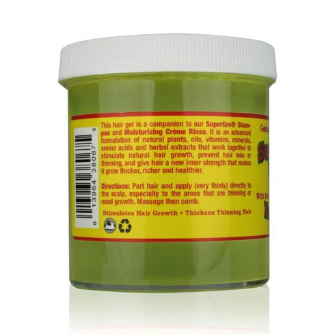 SuperGro Extra Hold Gel for Natural Hair Styling, 16 oz