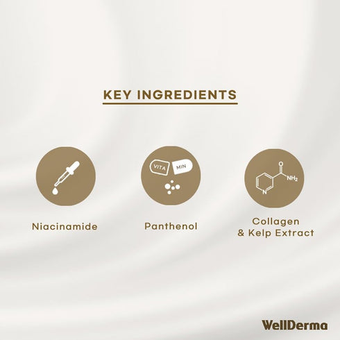 WELLDERMA Sapphire Collagen Face Mask - 4EA Premium Overnight Hydrogel Mask for All Skin Types with Niacinamide