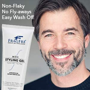 Men Hair Styling Gel - Fragrance Free 8 oz, pH Balanced for Sensitive Skin, Normal Hold for Normal Hair Styles