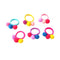 LOVEF 6 Pcs Furball Pompom Ball Elastic Hair Bands - Ponytail Holders, Girls Hair Accessories Gift