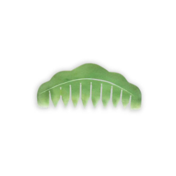 Natural Jade Comb for Head Massage, Guasha Stone Scraping Hair Comb, Scalp Care Tool for Relaxation Therapy