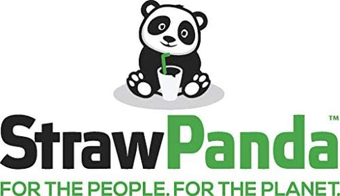 Plant Based Drinking Straws by StrawPanda - Eco Friendly Alternative to Plastic Straws, BPA Free (250 Pack)