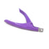 Yueton Color Coated Stainless Steel False Nail Tip Clipper, Cutter Trimmer Manicure Pedicure Nail Art Tool (Deep Purple)
