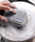 5 Pcs Heavy Duty Dual-Sided Scrub Sponges for Kitchen, Multi-Use Deep Cleaning (Grey White)
