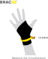 Bracoo Wrist Compression Wrap Brace for Carpal Tunnel, Adjustable Support for Joint Pain