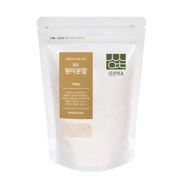 SHINSUN YAKCHO Korean Roasted Brown Rice Powder | 300g | 1 Pack, Unpolished Rice,