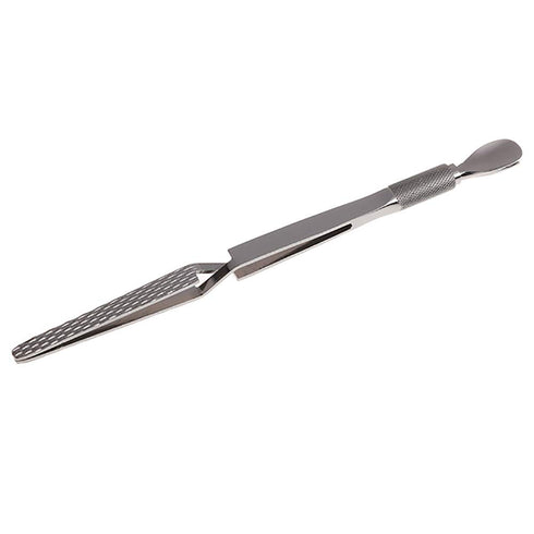 SILPECWEE 1Pc Metal Nail Cuticle Pusher, C Curve Nail Pinching Clips, Multi-Function Manicure Tools