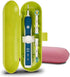 Nincha Plastic Electric Toothbrush Travel Case for Oral-B Pro Series, 2 Packs (Green & Pink)