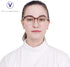 VisionGlobal Blue Light Blocking Glasses for Women/Men, Stylish Oval Frame, Anti Glare, Clear Brown, +1.00 Magnification